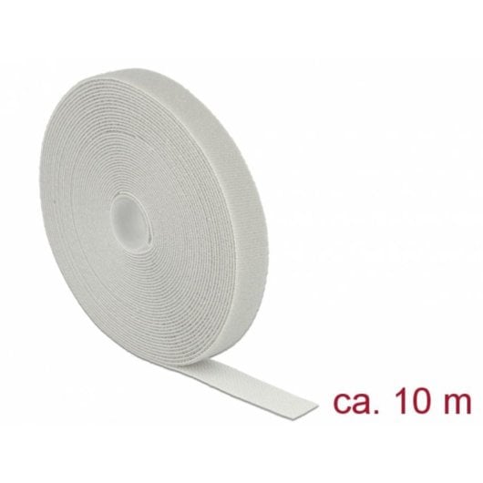 Bridas de Velcro DeLOCK 18281 Gris 20 mm 10 m
