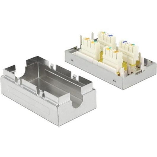 Caja de conexiones de red DeLOCK Cat6 S/UTP Metálico