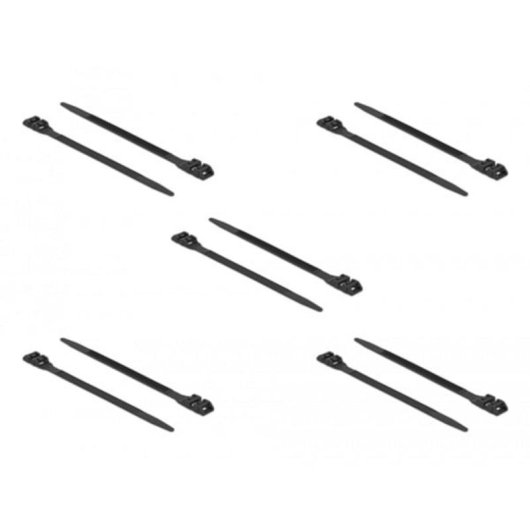 Briglia riutilizzabile DeLOCK 18889 Nylon Nero 250 mm