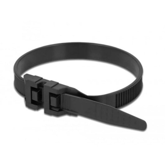 Briglia riutilizzabile DeLOCK 18889 Nylon Nero 250 mm