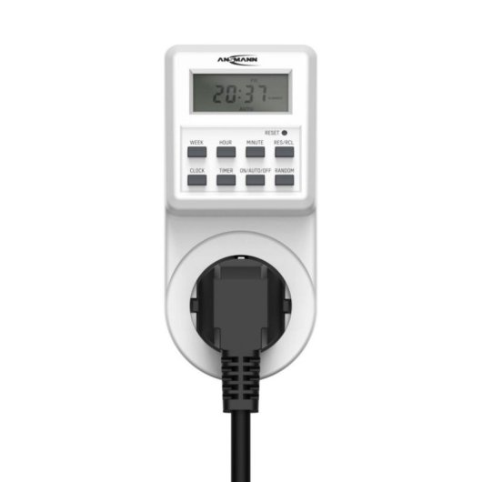 Prise intelligente Ansmann AES6 Alimentation filaire Contrôle manuel et minuterie hebdomadaire