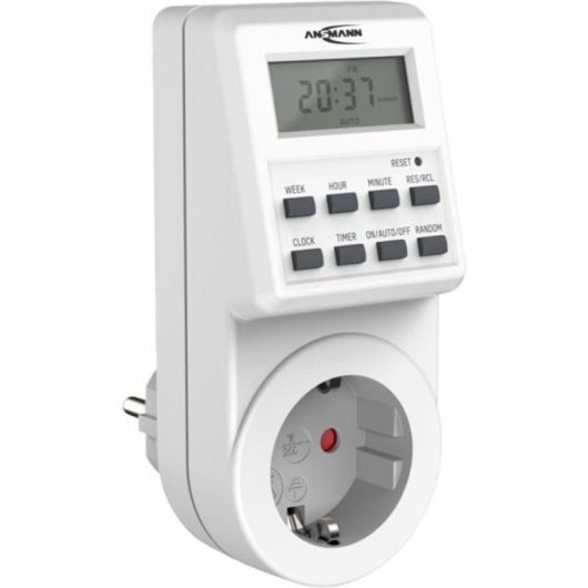 Prise intelligente Ansmann AES6 Alimentation filaire Contrôle manuel et minuterie hebdomadaire