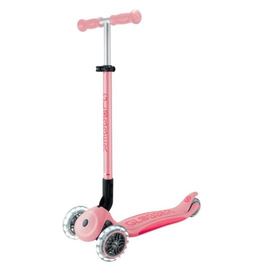 Patinete clásico Globber Primo Foldable Plus Lights 3 ruedas 50 kg rosa