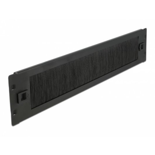 Panel pasacables avec brosse DeLOCK 2U noir 19” pour gestion de câbles