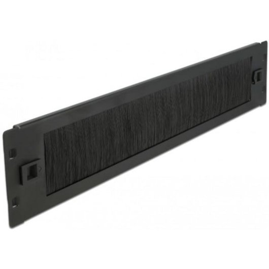 Panel pasacables avec brosse DeLOCK 2U noir 19” pour gestion de câbles