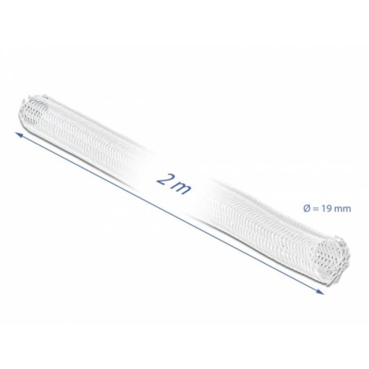 Passacavi DeLOCK 20702 Bianco Poliestere 2000 mm