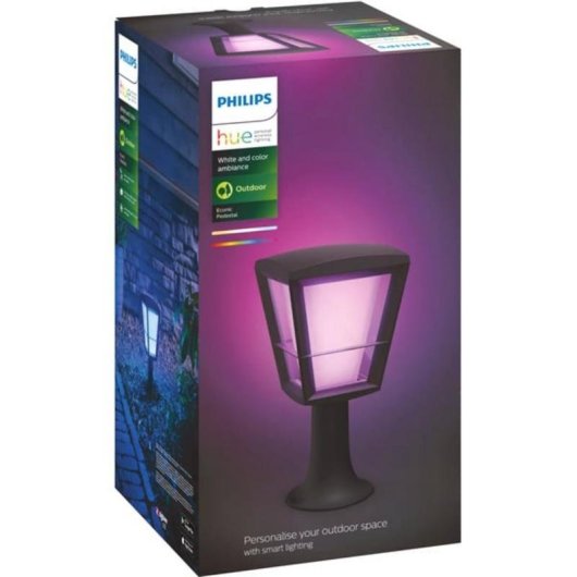 Lampada da pavimento per esterni Philips Hue White and Color ambiance Econic