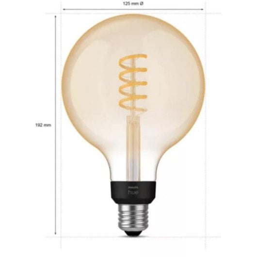 Bombilla inteligente Philips Hue G125 E27 Filamento Globo Bluetooth/Zigbee