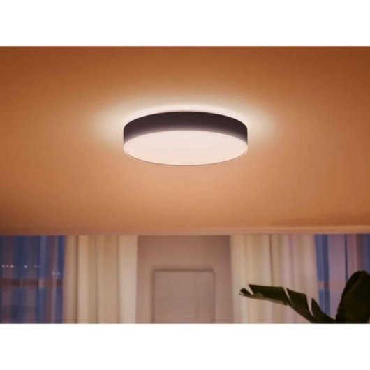 Lámpara de techo inteligente Philips Hue Enrave grande negro