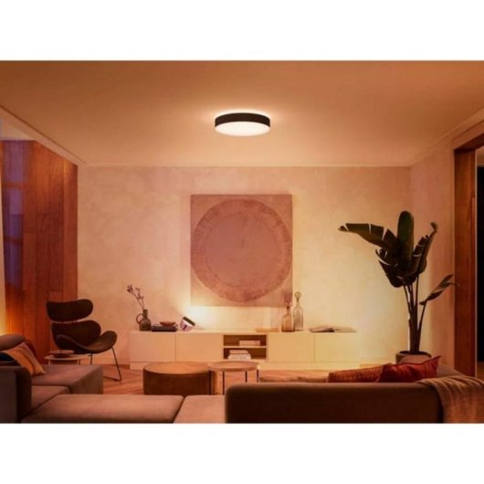 Lámpara de techo inteligente Philips Hue Enrave grande negro
