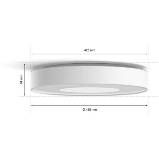 Lampada da soffitto intelligente Philips Hue Infuse grande Bluetooth/Zigbee