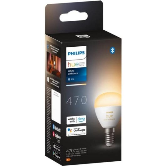 Bombilla inteligente Philips Hue P45 E14 White Ambiance