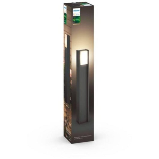 Poste exterior inteligente Philips Hue Turaco LED Antracita Bluetooth/Zigbee