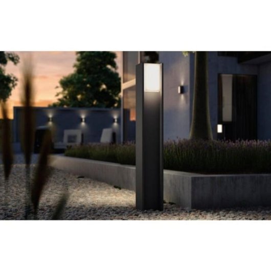 Poste exterior inteligente Philips Hue Turaco LED Antracita Bluetooth/Zigbee