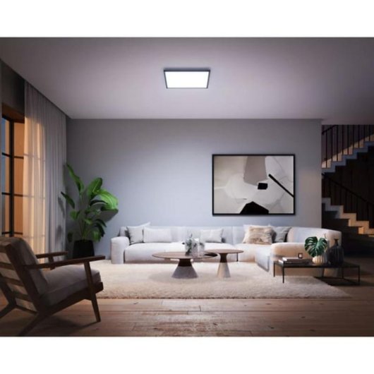 Panel cuadrado inteligente Philips Hue Aurelle Bluetooth/Zigbee Negro 600 mm