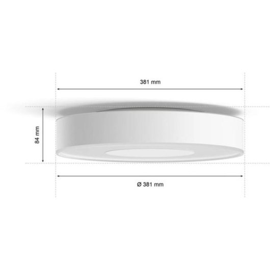 Lámpara de techo inteligente Philips Hue Xamento mediana Bluetooth/Zigbee