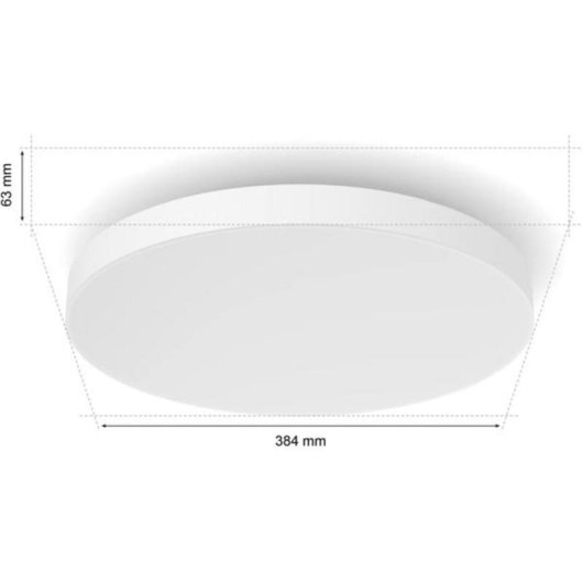 Foco de techo Philips Hue Datura 38,4 cm LED 48 W RGB regulable blanco