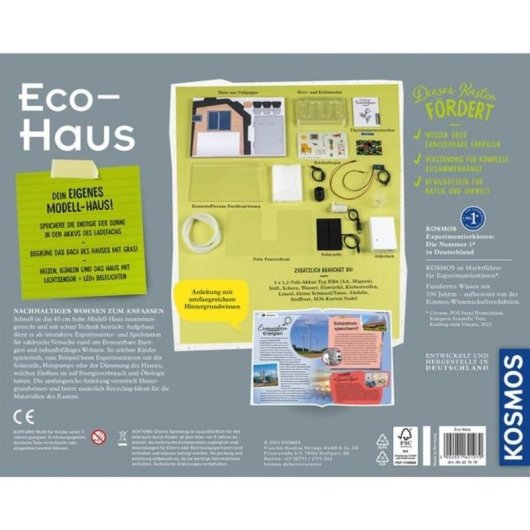 Kit d'expériences KOSMOS Eco-Haus Écologie 8 ans