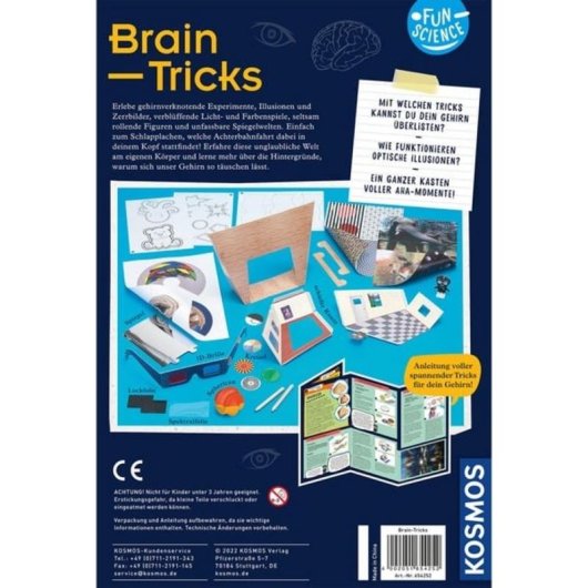 Kit d'expériences Électricité Kosmos Fun Science Brain Tricks