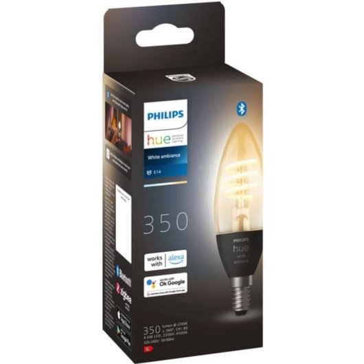 Lampe LED Philips Hue White Ambiance E14 Forme Bougie 350 lm