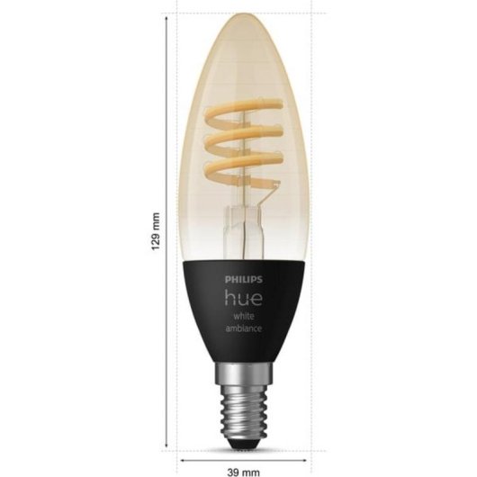 Lampe LED Philips Hue White Ambiance E14 Forme Bougie 350 lm