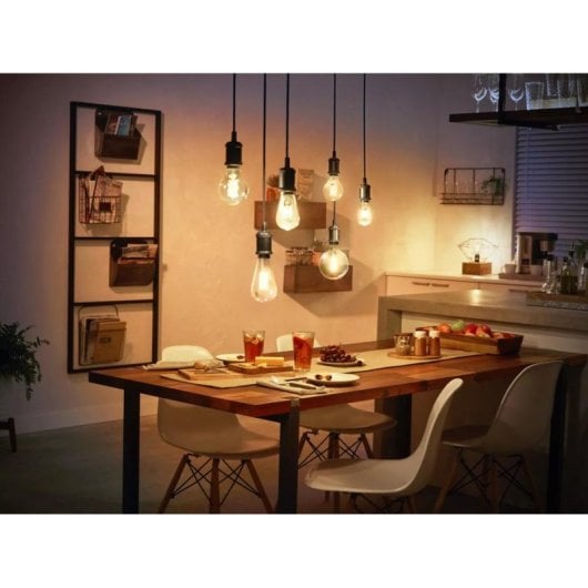 Bombilla Inteligente Philips Hue G125 E27 Filamento Globo Transparente