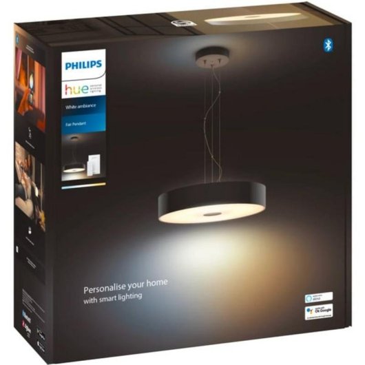 Lámpara Colgante Inteligente Philips Hue White Ambiance Fair Negro
