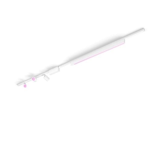 Kit d'éclairage intelligent Philips Hue Perifo pour plafond droit avec 3 spots et 1 barre lumineuse