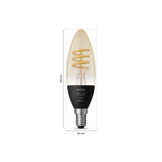 Lámpara LED Philips Hue E14 Vela 2 unidades 350 lm Regulable