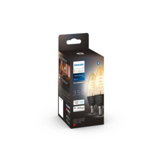 Lámpara LED Philips Hue E14 Vela 2 unidades 350 lm Regulable
