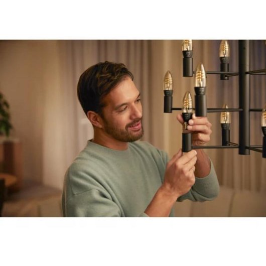 Lámpara LED Philips Hue E14 Vela 2 unidades 350 lm Regulable