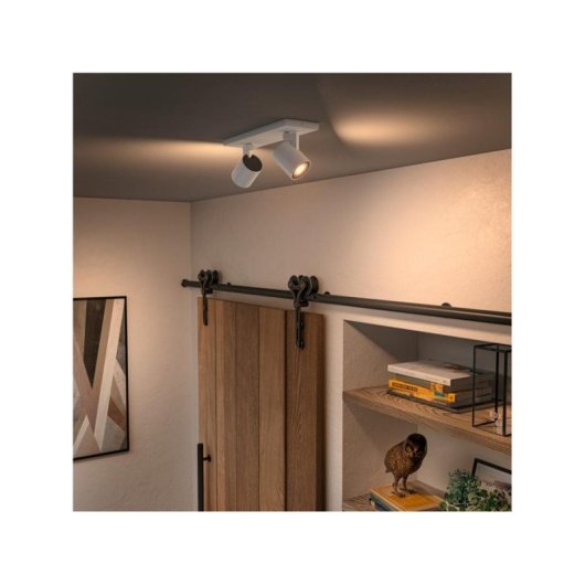 Punto de iluminación inteligente Philips Hue GU10 Bluetooth Blanc LED Métal