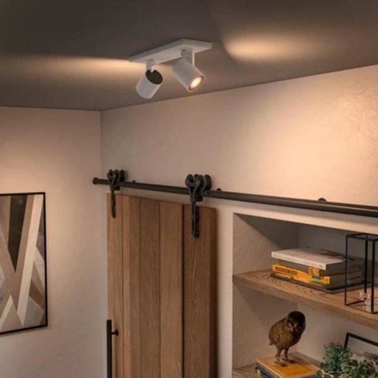 Punto de iluminación inteligente Philips Hue GU10 Bluetooth Blanc LED Métal