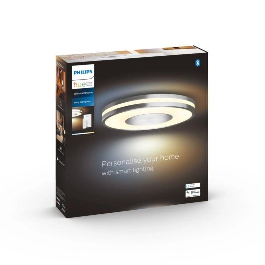 Plafon intelligent Philips Hue White Ambiance Being argenté