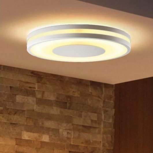 Plafon intelligent Philips Hue White Ambiance Being argenté
