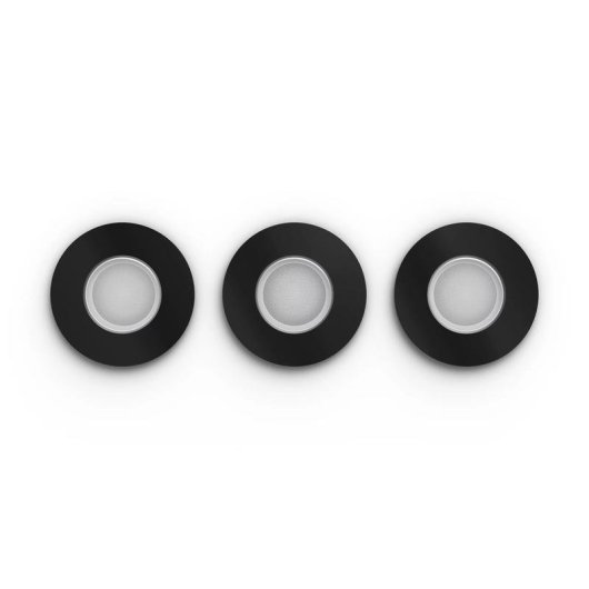 Foco empotrable inteligente Philips Hue Xamento 8,6" Negro Pack 3 unidades