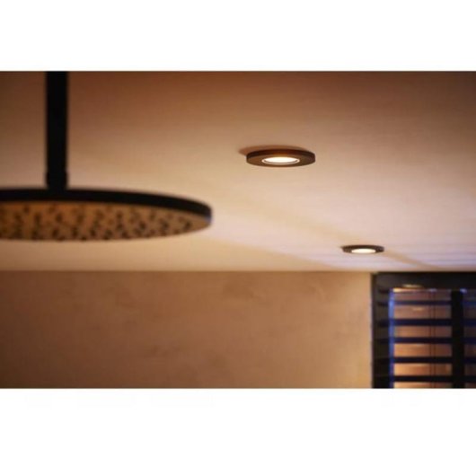 Foco empotrable inteligente Philips Hue Xamento 8,6" Negro Pack 3 unidades