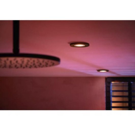 Foco empotrable inteligente Philips Hue Xamento 8,6" Negro Pack 3 unidades