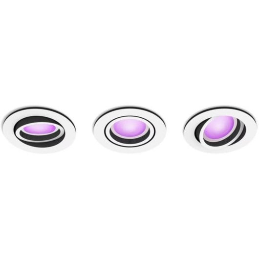 Foco incassabile intelligente Philips Hue White and Color ambiance Pack di 3