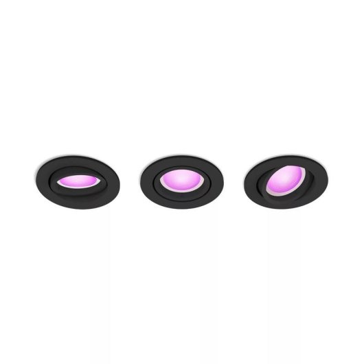 Spot empotrable intelligent Philips Hue White and Color ambiance Pack de 3