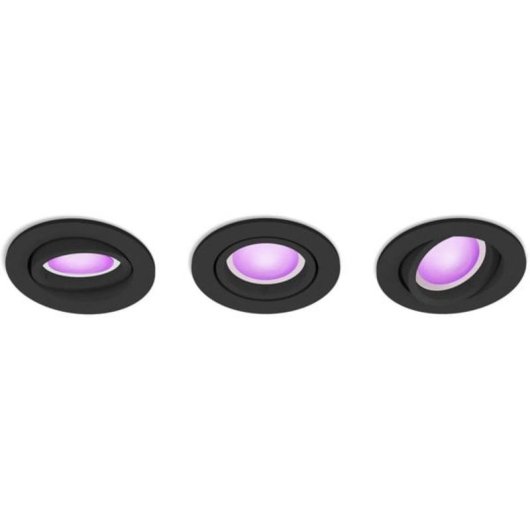Spot empotrable intelligent Philips Hue White and Color ambiance Pack de 3