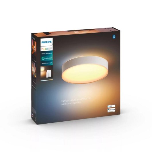 Lampada da soffitto intelligente Philips Hue Devere media bianca