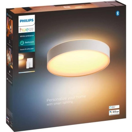 Lampada da soffitto intelligente Philips Hue Devere media bianca