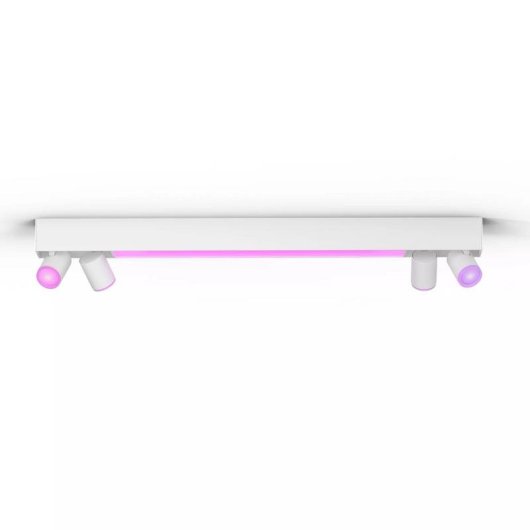 Plafón Inteligente Philips Hue Centris Blanco 4 Focos Bluetooth/Zigbee