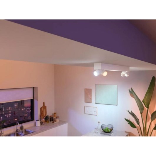 Plafón Inteligente Philips Hue Centris Blanco 4 Focos Bluetooth/Zigbee