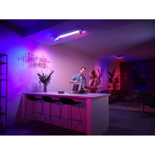 Plafón Inteligente Philips Hue Centris Blanco 4 Focos Bluetooth/Zigbee