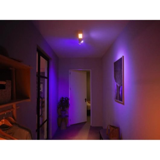 Plafón Inteligente Philips Hue Centris Blanco 2 Focos Bluetooth/Zigbee