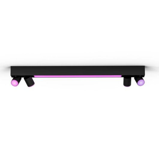 Plafón Inteligente Philips Hue Centris Negro 4 Focos Bluetooth/Zigbee