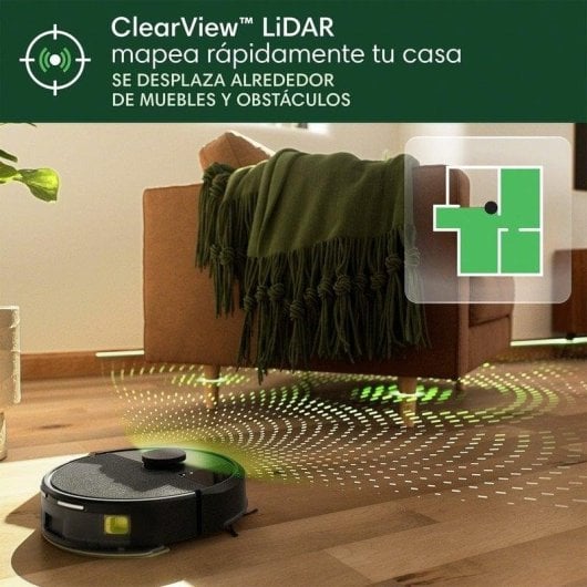iRobot Roomba 105 Combo Robot Aspirador y Friegasuelos 7000Pa Negro + Base de Autovaciado + Pack  de 3 cepillos