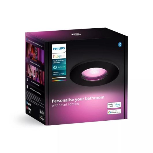 Luce a incasso intelligente Philips Hue Xamento Nero Bluetooth/Zigbee